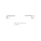 Designregal aus transparentem Acrylglas Made in Italy - Teride Viadurini