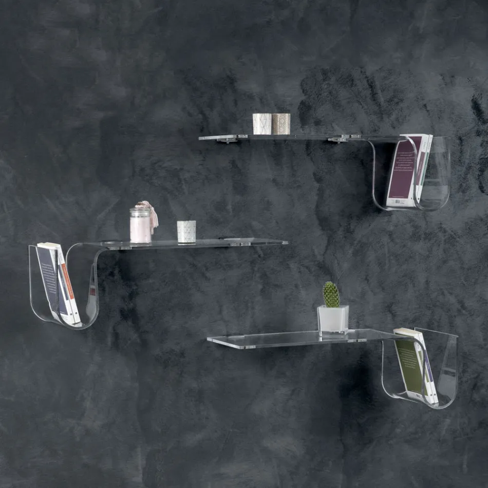 Designregal aus transparentem Acrylglas Made in Italy - Teride Viadurini