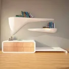 Modernes Designregal, hergestellt in Italien, Sizzano Viadurini