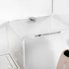 Transparentes Objektregal aus Plexiglas, hergestellt in Italien – Mufasa Viadurini