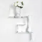 Transparentes Objektregal aus Plexiglas, hergestellt in Italien – Mufasa Viadurini