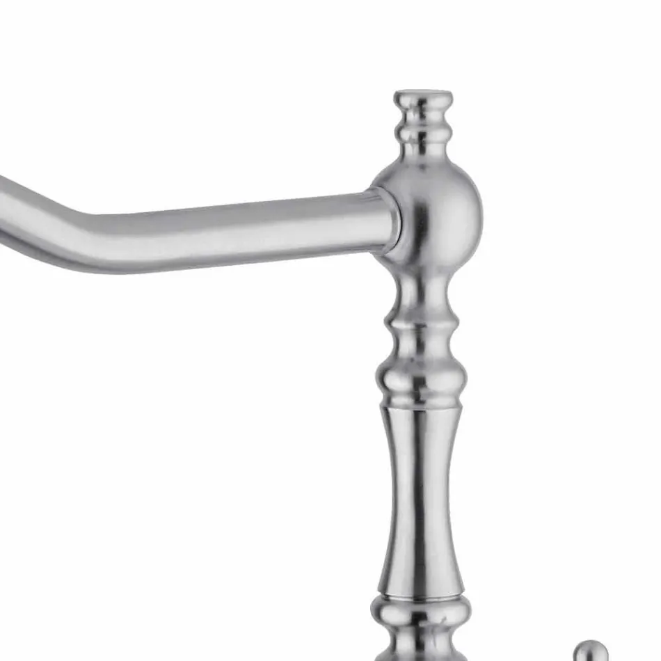 Klassischer Edelstahl-Spülbeckenmischer Made in Italy - Geschenk Viadurini