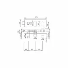 Modernes Design Eingebauter Duschmischer aus Messing Made in Italy - Sika Viadurini