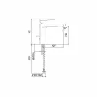 Moderner Waschbeckenmischer ohne Abfluss Made in Italy - Galla Viadurini