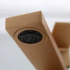 Moderner Waschtischmischer in quadratischem Design aus Chrom oder farbigem Messing - Zago Viadurini