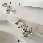 Einloch-Waschtischmischer im Vintage-Design aus Messing, hergestellt in Italien – Silvana Viadurini