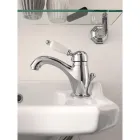 Handgefertigter Waschtischmischer aus Messing im klassischen Stil mit Hebel – Noriana Viadurini