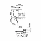 Moderner Waschbeckenmischer aus verchromtem Metall - Zanio Viadurini