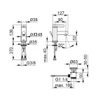 Einhebel-Waschtischmischer Klassisches Design Chrom Messing - Artemisia Viadurini