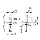 Einhebel-Waschtischmischer Klassisches Design Chrom Messing - Artemisia Viadurini