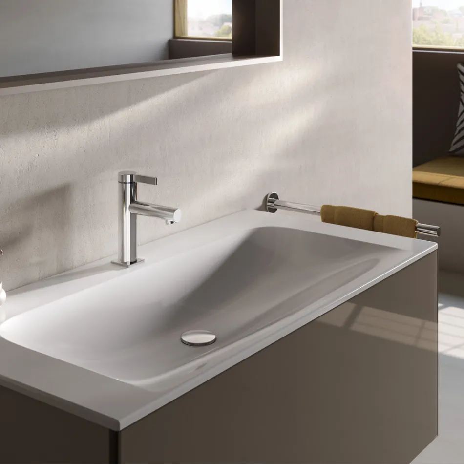 Einhebel-Waschtischmischer Klassisches Design Chrom Messing - Artemisia Viadurini