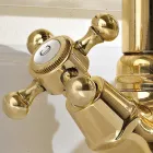 Einloch-Waschtischmischer im Vintage-Design aus Messing, hergestellt in Italien – Ursula Viadurini