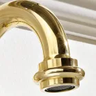 Einloch-Waschtischmischer im Vintage-Design aus Messing, hergestellt in Italien – Ursula Viadurini