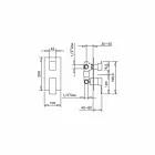 Made in Italy Design 3-Wege-Duschmischer - Bibo Viadurini