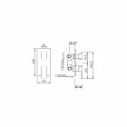 Duschmischer mit drei Auslassumleitern Made in Italy - Sika Viadurini