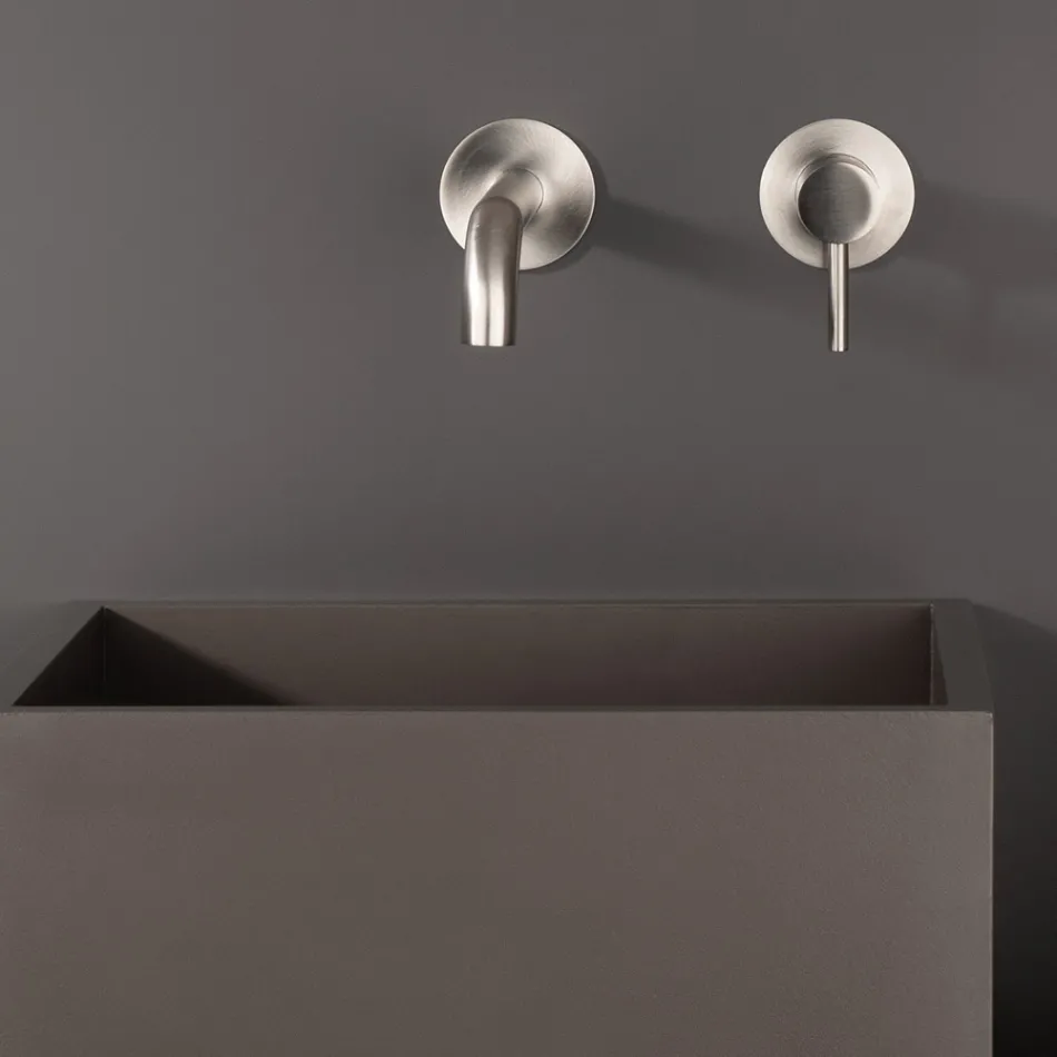 Unterputz-Waschtischmischer aus Edelstahl AISI 316L - Artigli Viadurini