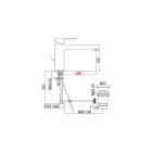 Waschbeckenmischer mit Messingablauf Made in Italy - Sindra Viadurini