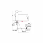 Waschtischmischer aus verchromtem Messing mit Abfluss made in Italy - Ermia Viadurini