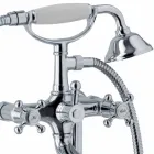 Classic Design Bodenbadewannenmischer aus Messing Made in Italy - Lisca Viadurini