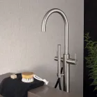 Externer bodenstehender Badewannenmischer aus Edelstahl AISI 316L - Krallen Viadurini