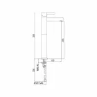 Erweiterter Messing-Waschtischmischer ohne Abfluss Made in Italy - Ermia Viadurini