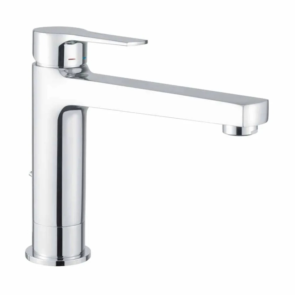 Erweiterter Mischer ohne Abfluss für Waschbecken aus Messing Made in Italy - Sindra Viadurini