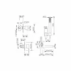 Eingebauter Bademischer mit Duschset Made in Italy - Bibo Viadurini