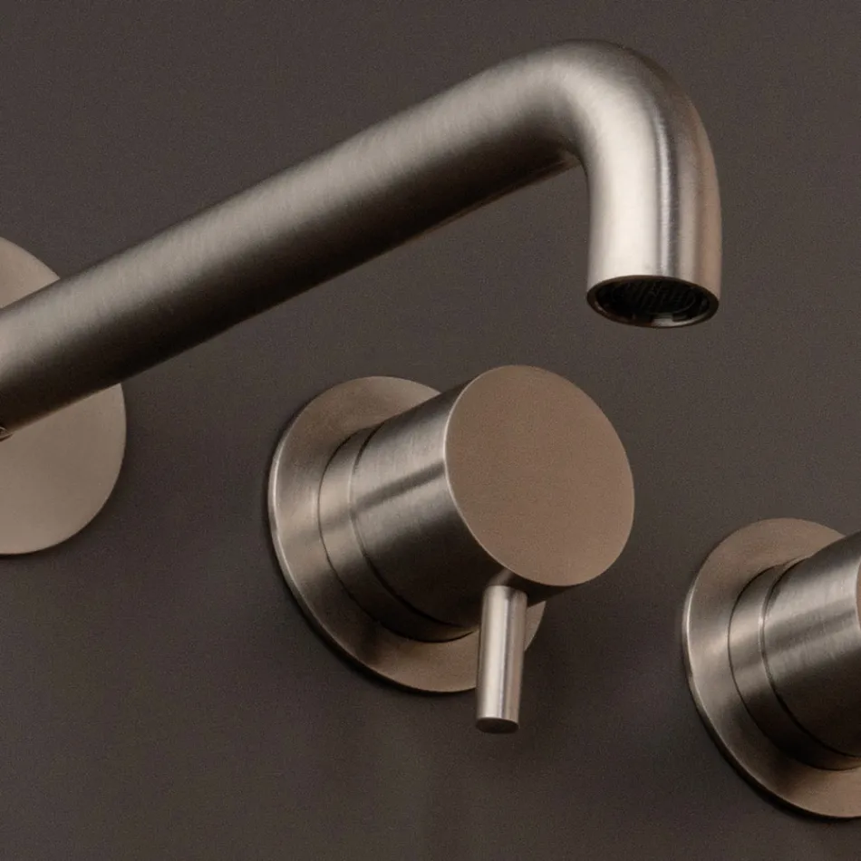 Unterputz-Wannenmischer aus Edelstahl AISI 316L - Krallen Viadurini