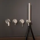 Unterputz-Wannenmischer aus Edelstahl AISI 316L - Krallen Viadurini