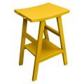 Gelbe Badezimmermöbel aus wiedergewonnenem Teakholz mit seitlichen Haken - Raomi