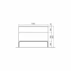 Badezimmerschrank mit Waschbecken in lackiertem Holz 120x85x46cm Bernstein, made in Italy Viadurini