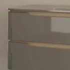 Badezimmerschrank mit integriertem Design Waschbecken Arya, in Italien hergestellt Viadurini