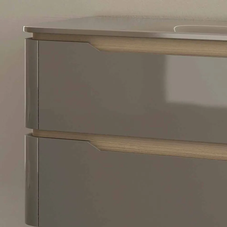 Badezimmerschrank mit integriertem Design Waschbecken Arya, in Italien hergestellt Viadurini