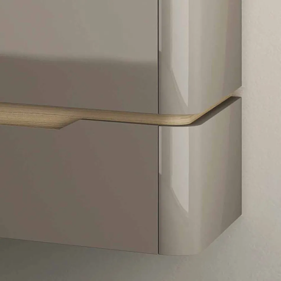 Badezimmerschrank mit integriertem Design Waschbecken Arya, in Italien hergestellt Viadurini