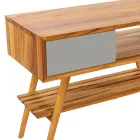 Reclaimed Teak Grey Badezimmerschrank mit grauer Schublade - Benoit Viadurini