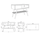 Reclaimed Teak Grey Badezimmerschrank mit grauer Schublade - Benoit Viadurini