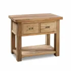 Badezimmerschrank aus natürlichem Teakholz mit 2 Schubladen - Faetano Viadurini