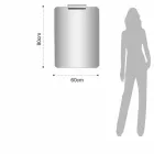 Moderner abgehängter Badezimmerschrank mit Waschbeckenregal und Designspiegel - Michele Viadurini