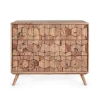 Sheesham Design Holzkommode 3 Schubladen Homemotion - Fregene Viadurini
