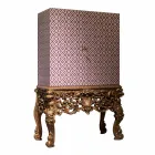 Möbel mit geschnitztem Holzboden Luxus-Design, hergestellt in Italien, Sam Viadurini