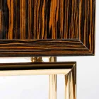 Moderner Schrank mit 4 Türen aus glänzendem Ebenholz Ada Viadurini