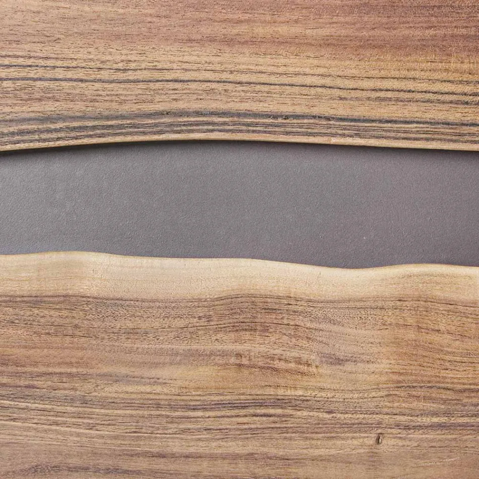 Mobiles Sideboard 4 Türen Akazienholz Naturalistic Homemotion - Maramero Viadurini