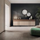 Wohnzimmer-Sideboard aus ökologischem Holz mit Luxus-Schubladen - Serris Viadurini