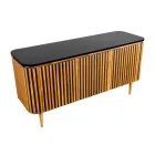 Handgefertigter Badezimmerschrank aus massivem Teakholz und Mahagoni – Heliconia Viadurini