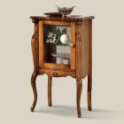 Klassische Wohnzimmermöbel mit 1 Glas- oder Holztür Made in Italy - London Viadurini