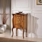 Klassische Wohnzimmermöbel mit 1 Glas- oder Holztür Made in Italy - London Viadurini