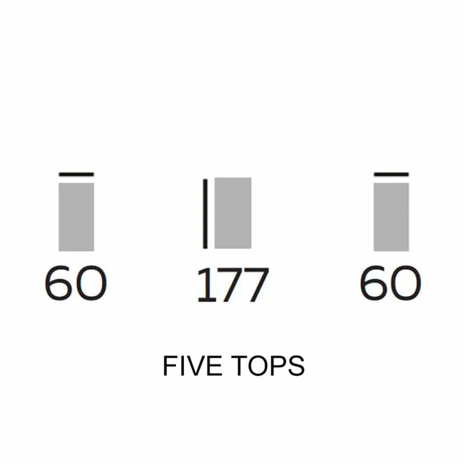 Design Möbel aus Holz mit runden Regalen in Gres Made in Italy - Aspide Viadurini