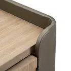 Schrank aus Tannenholz und Grauguss mit 3 Schubladen und 2 Türen - Cooper Viadurini