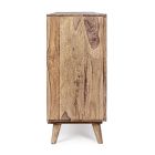 Möbel-Sideboard im Sheesham-Holz-Design mit 4 Türen Homemotion - Fregene Viadurini