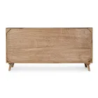 Möbel-Sideboard im Sheesham-Holz-Design mit 4 Türen Homemotion - Fregene Viadurini